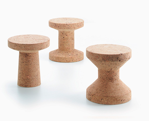 Cork stool family | designed by Jasper Morrison for Vitra