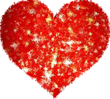 Imágenes de corazones brillantes con movimiento y lindas