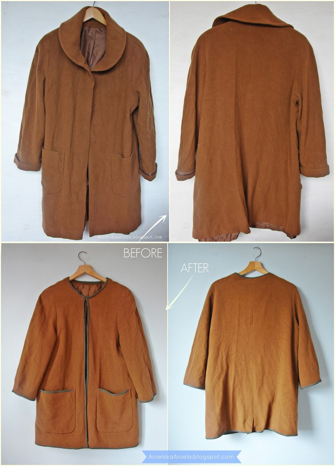 Refashion Coop DIY TUTORIAL RESIZE A COAT, BOXY COAT