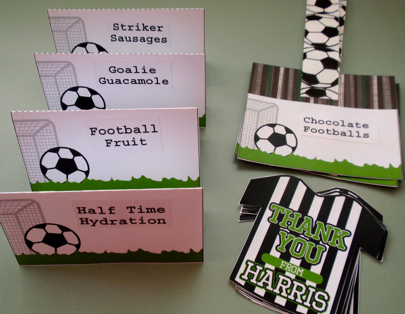 Giggleberry Creations Soccer Party Decorations