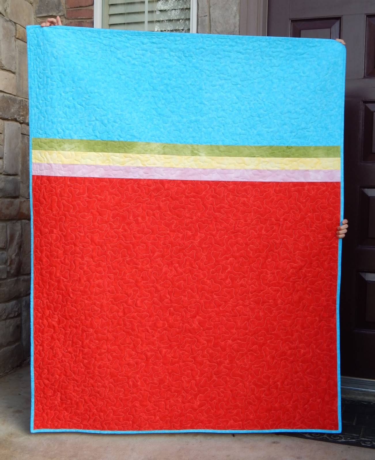 The Fleming's Nine Hand Dyed Quilt