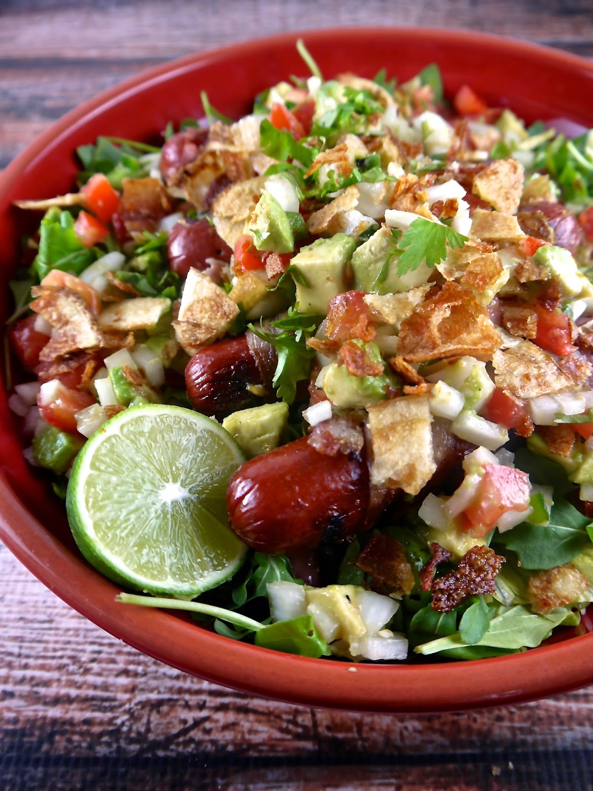 Loaded Hot Dog Salad the preppy paleo Bloglovin’