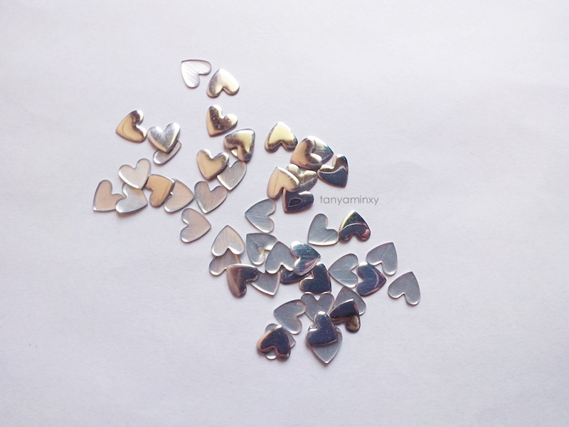 tanyaminxy KKCenterHk Heart Silver Studs Square Silver Studs Coral Nails Golden Rose With Protein 269