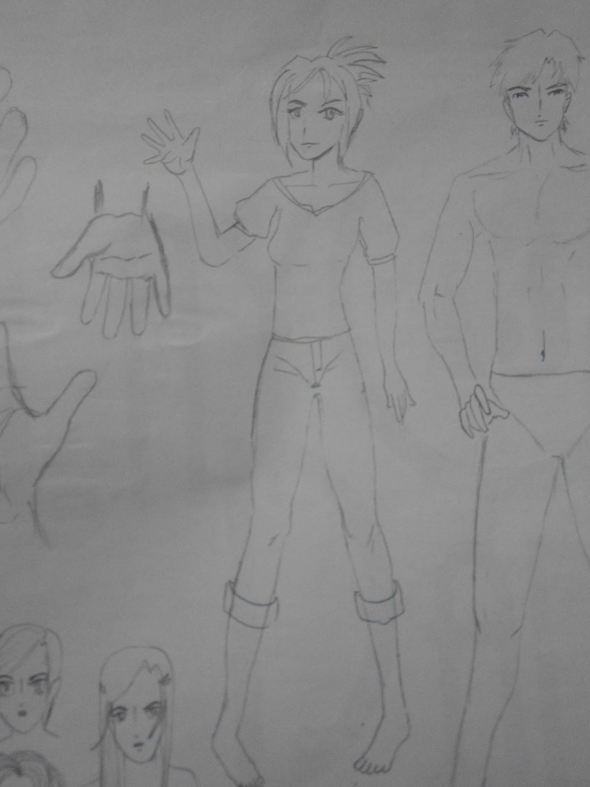 MIKIYA anime anatomy sketches