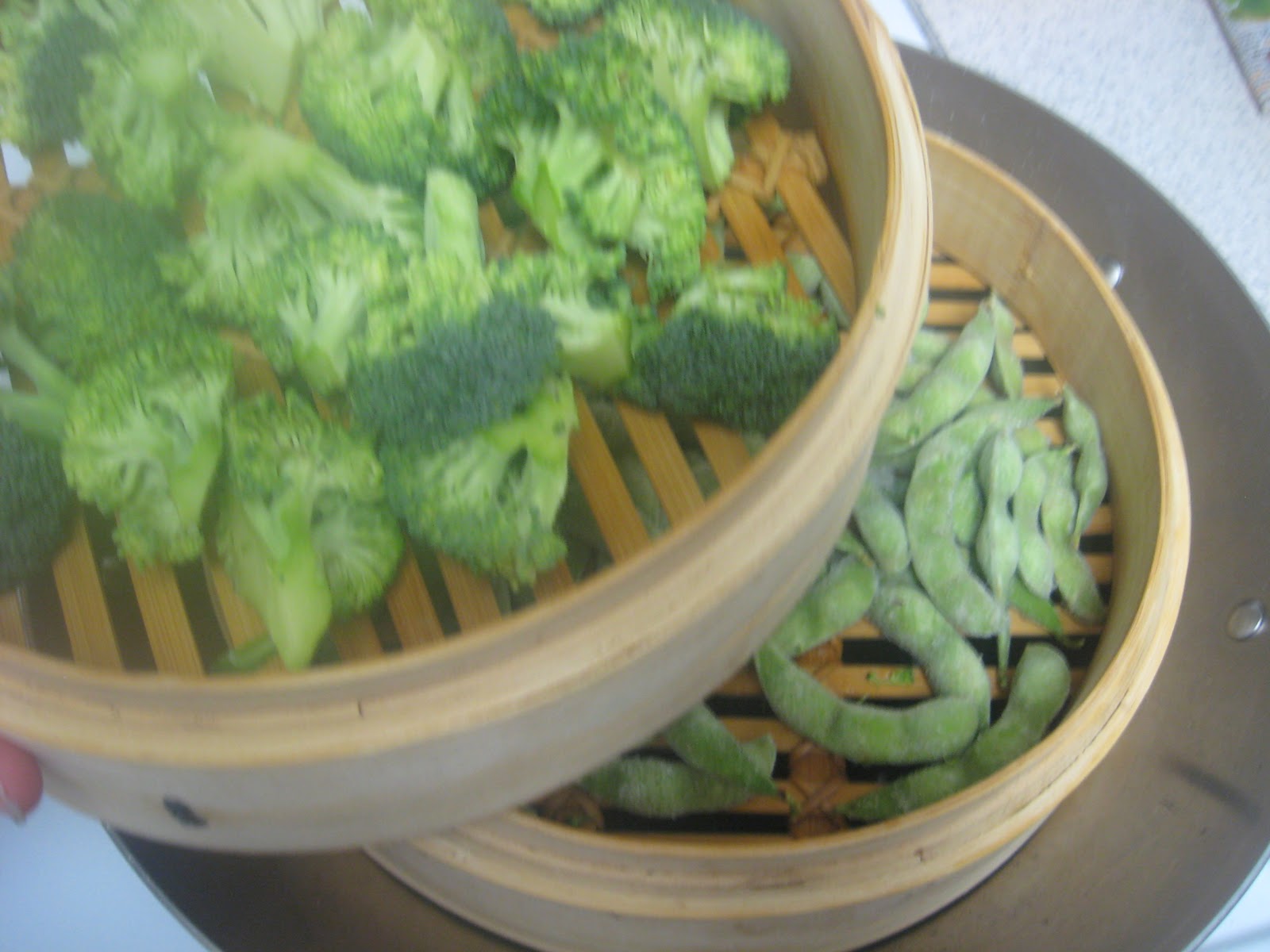 Steaming veggies What Will We Eat