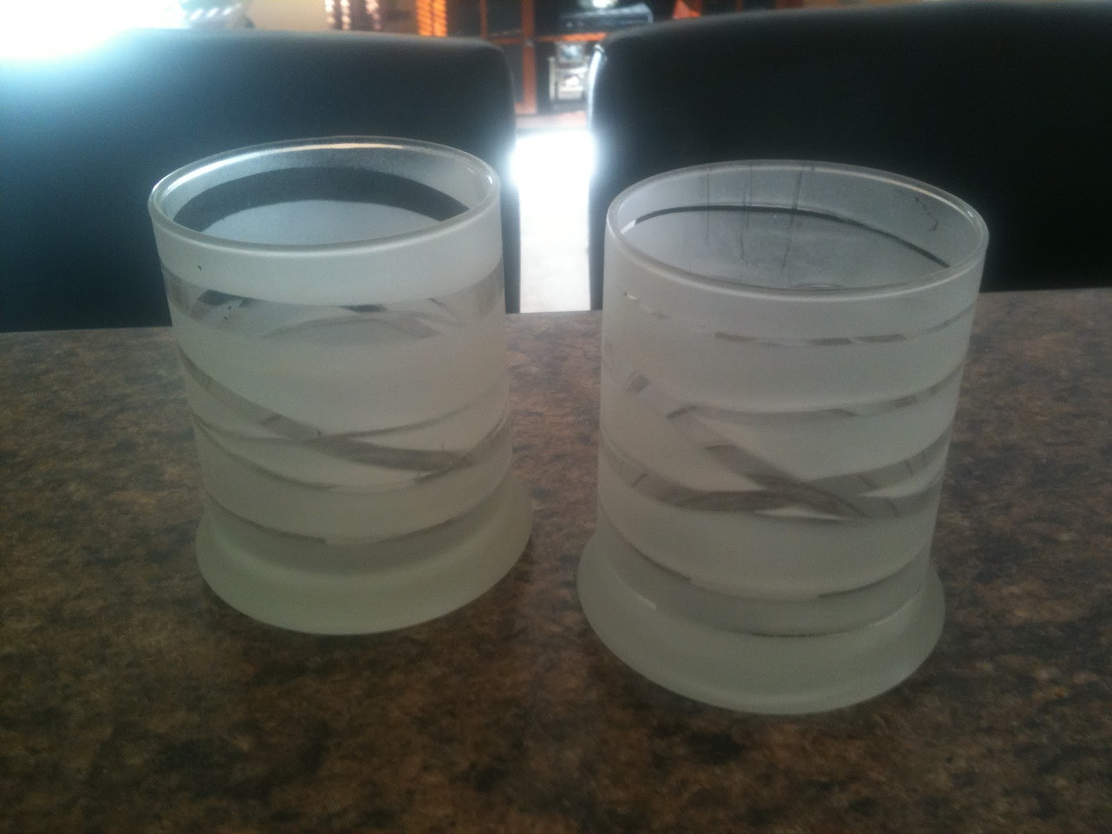 Creating the World I Live in... Frosted Glass Candle Holders!