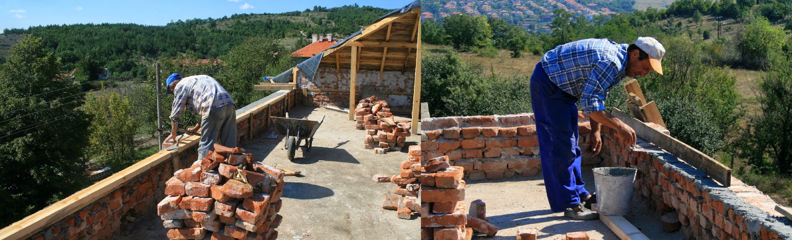 Two master builders at work Two master builders at work