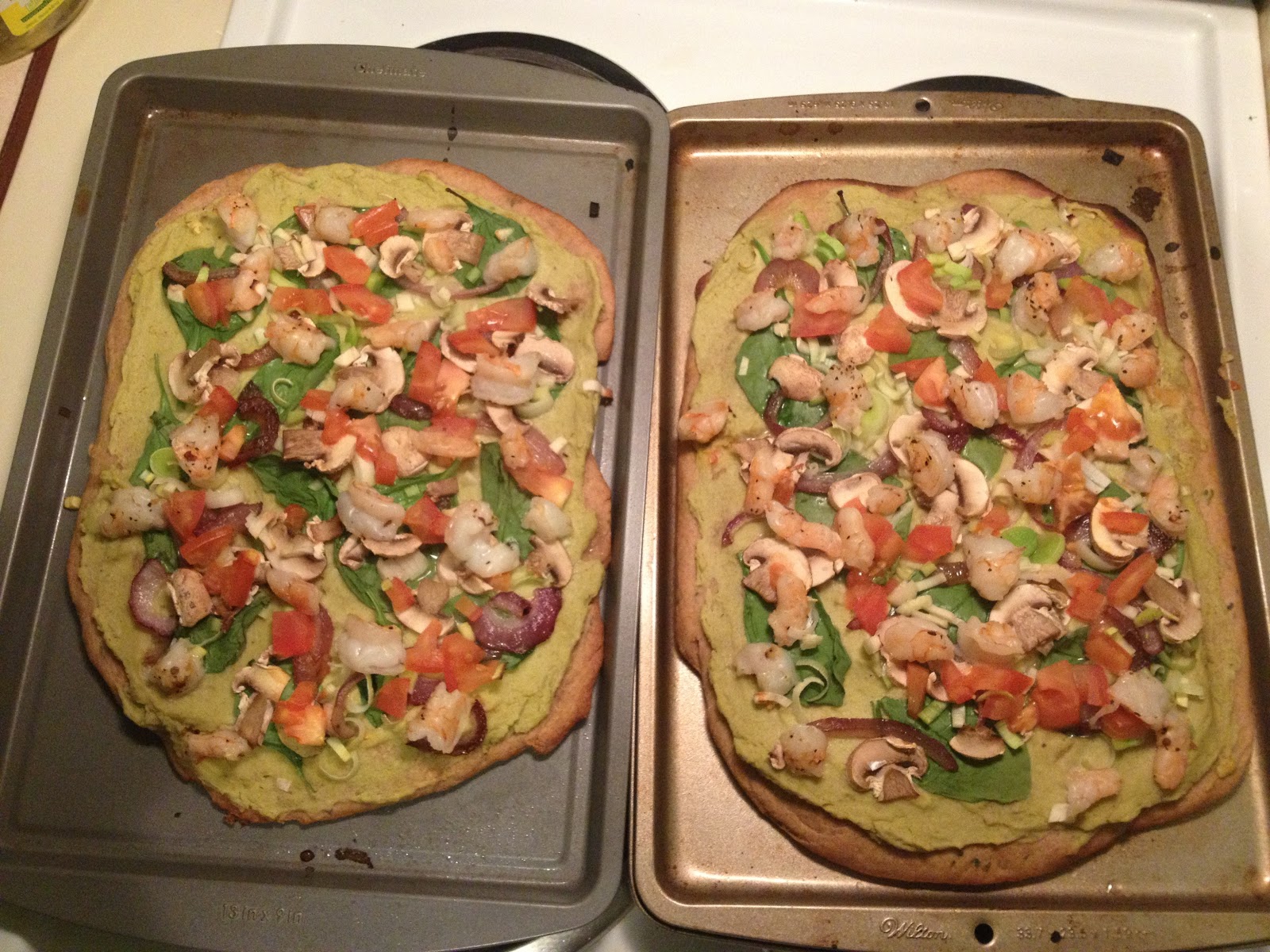 Accidental Vegan Avocado Hummus Flatbread