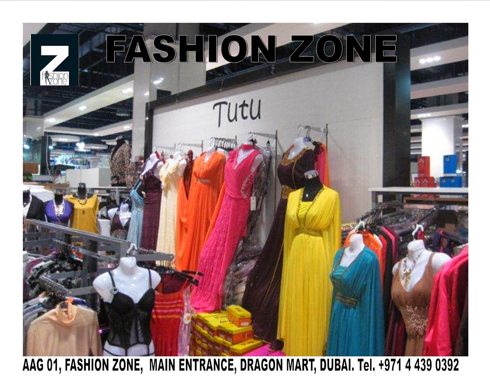 Fashion Zone, AAG01, Dragon Mart, Dubai. Fashion Zone, Largest