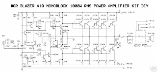 Rangkaian Power Amplifier Blazer 1000 Watt Rangkaian Power Amplifier Blazer 1000 Watt