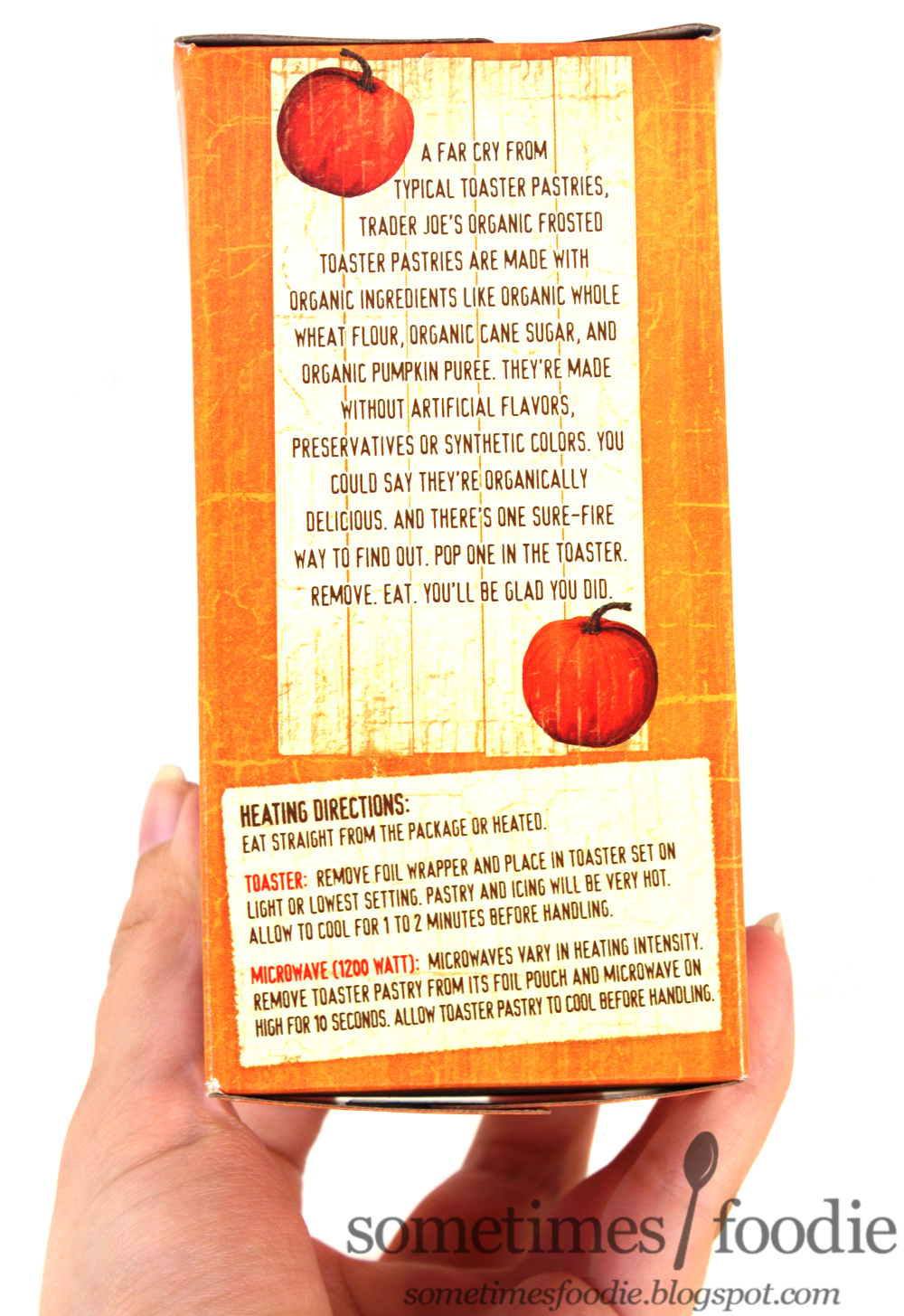 Sometimes Foodie Pumpkin Organic Frosted Toaster Pastries Trader Joe's