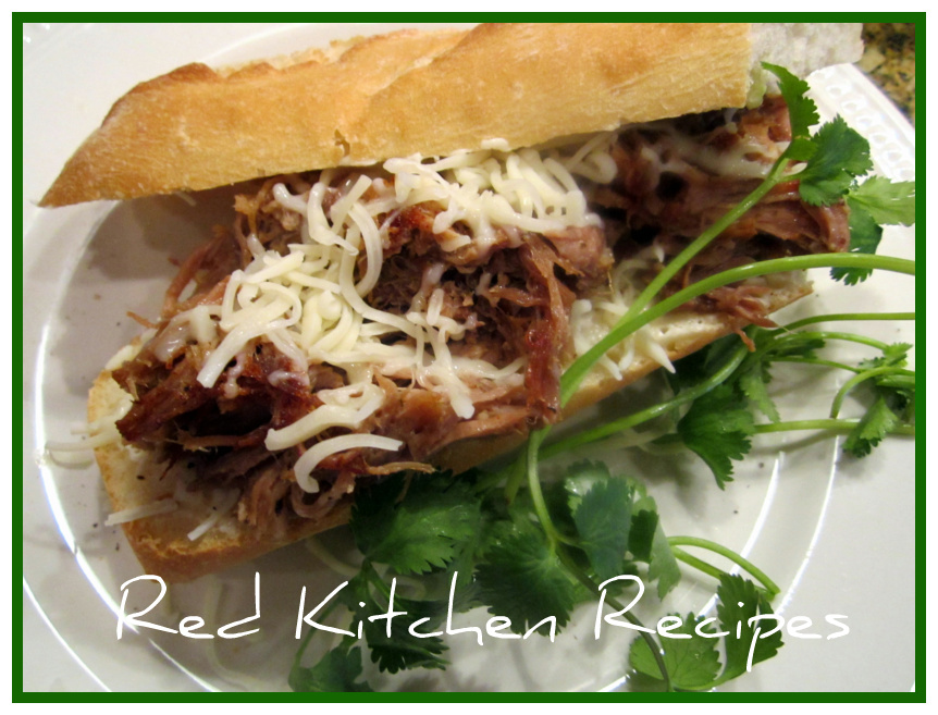 Red Kitchen Recipes Mexican Torta with Carnitas
