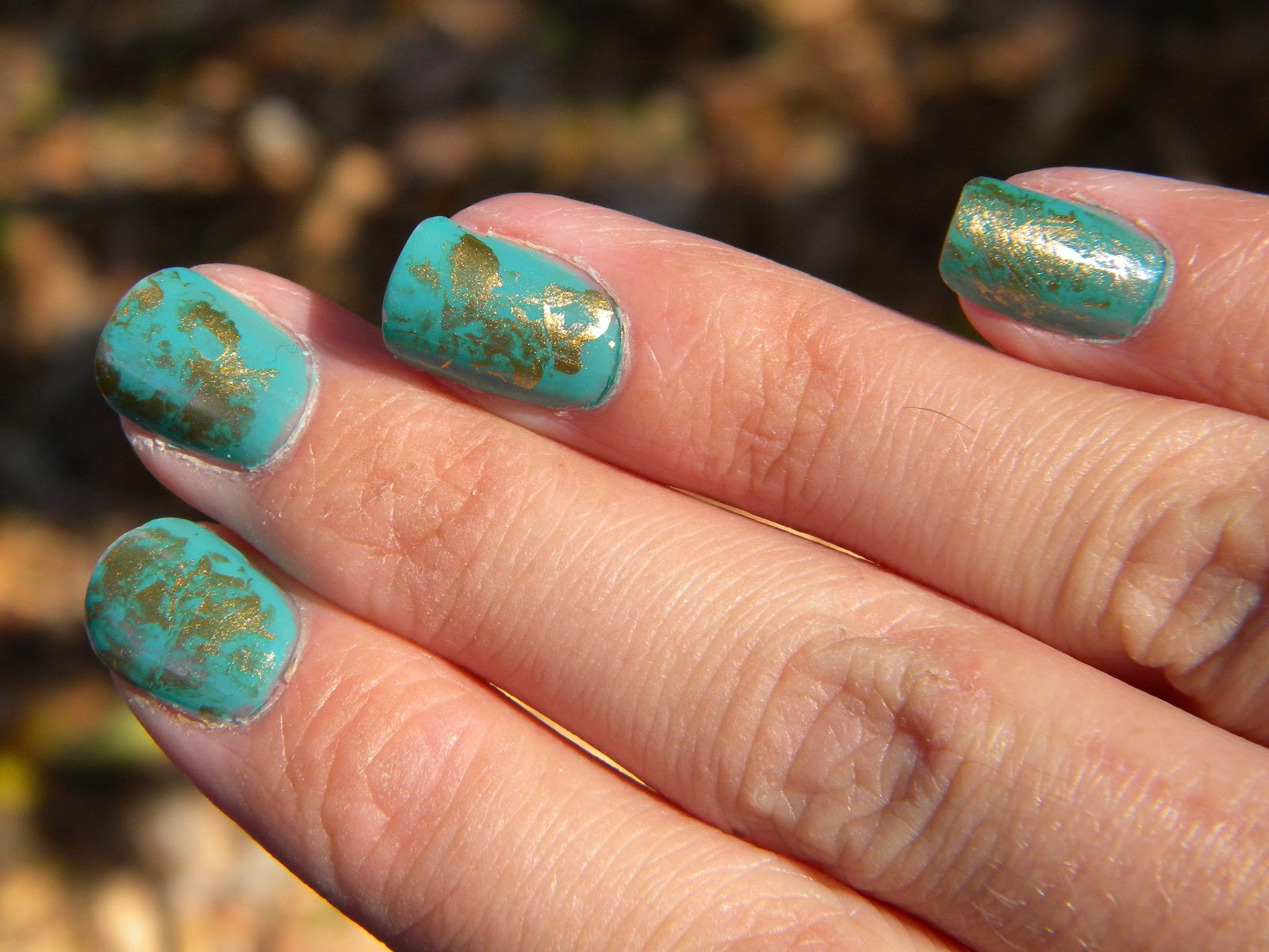 Nail PolishNThings Turquoise Nails