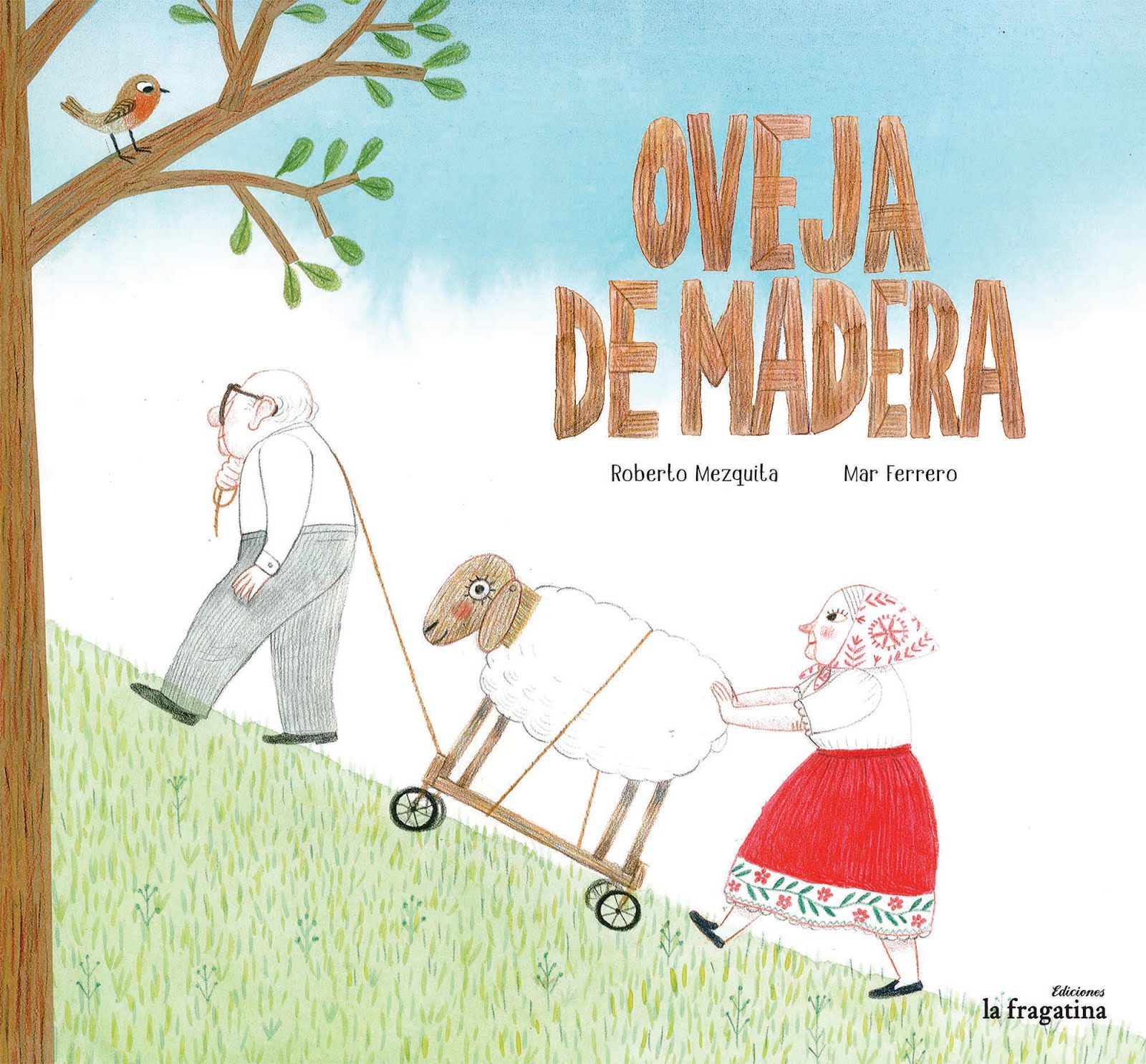 Oveja de madera