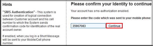 Deposit via perfect money