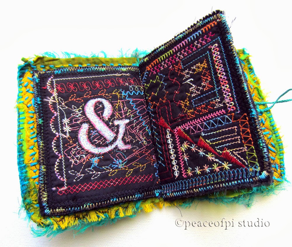 peaceofpi studio Hand Embroidery Fabric Book