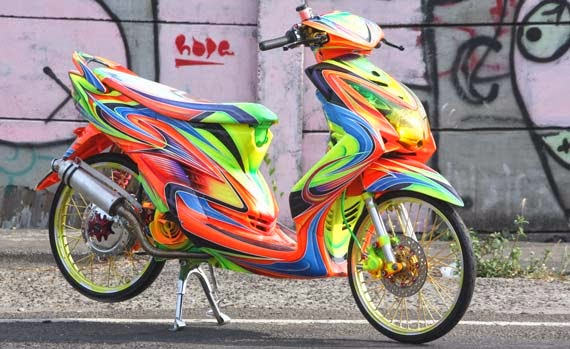 Foto Model Modifikasi Yamaha Mio Soul Air Brush Foto Model Modifikasi Yamaha Mio Soul Air Brush