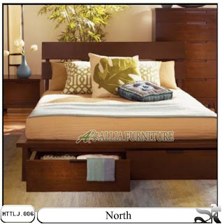 Tempat tidur minimalis laci north Tempat tidur minimalis laci north