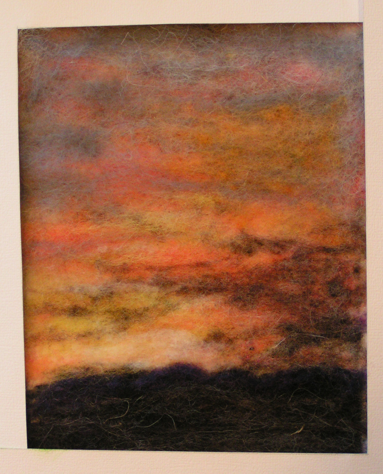 Needle Felted Wool Paintings Permutations in Fiber