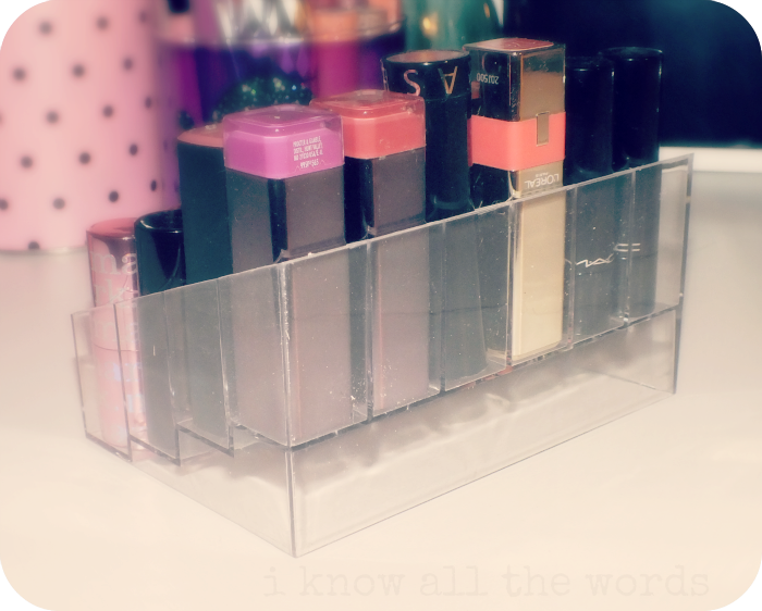 Acrylic Lipstick Storage I Know all the Words
