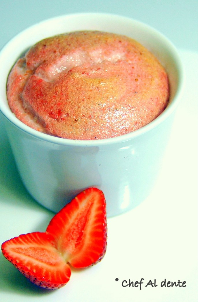 Chef Al dente Strawberry Souffle The Pink Beauty!