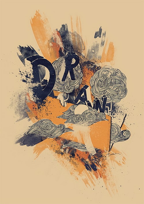 An Inspiring Artistic Poster with Drawn Elements