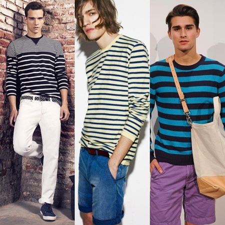 Ropa con rayas moda para los hombres 2013