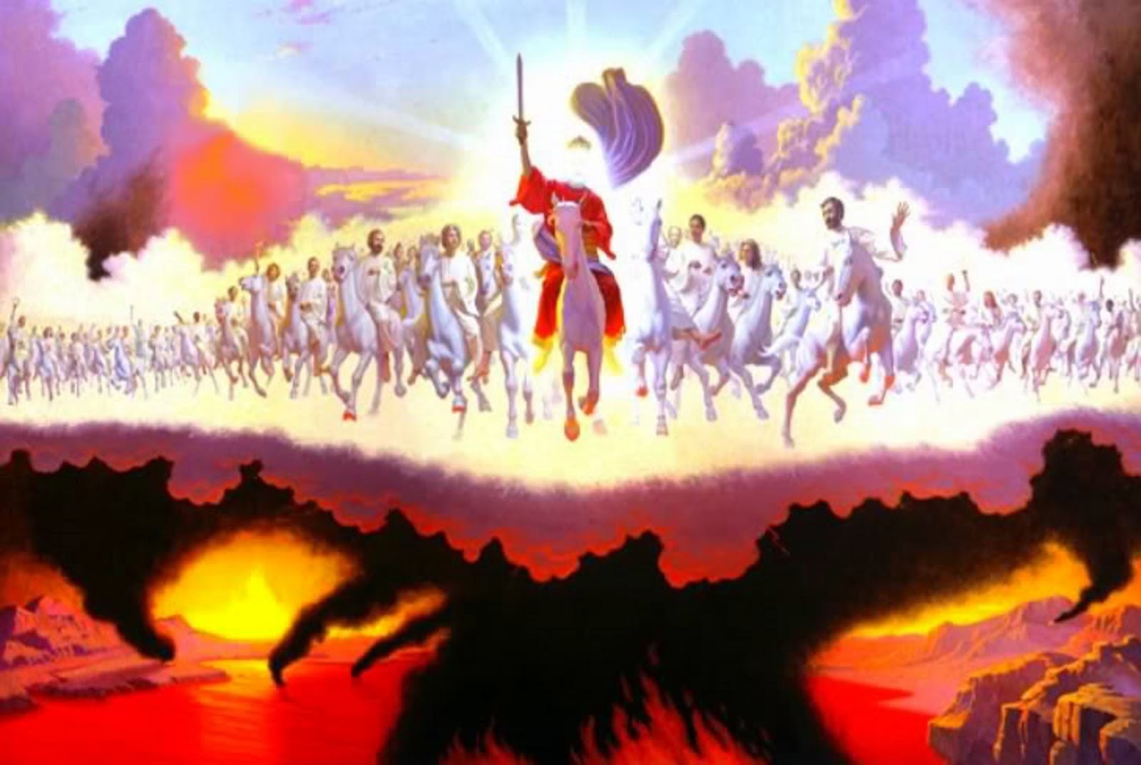 HE DESTROYS THE EARTH ALL IN THE SECOND COMING OF CHRIST - AND GATHERS IN HIS ELECT