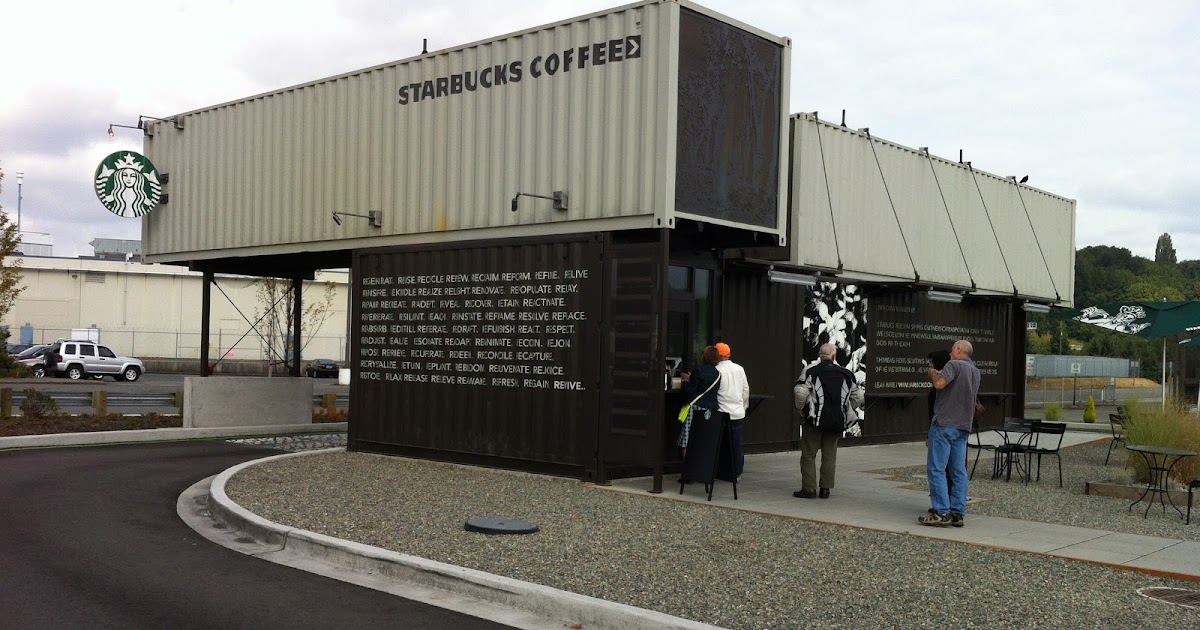 Coffee Buzzed Starbucks EcoFriendly Shipping Container Store