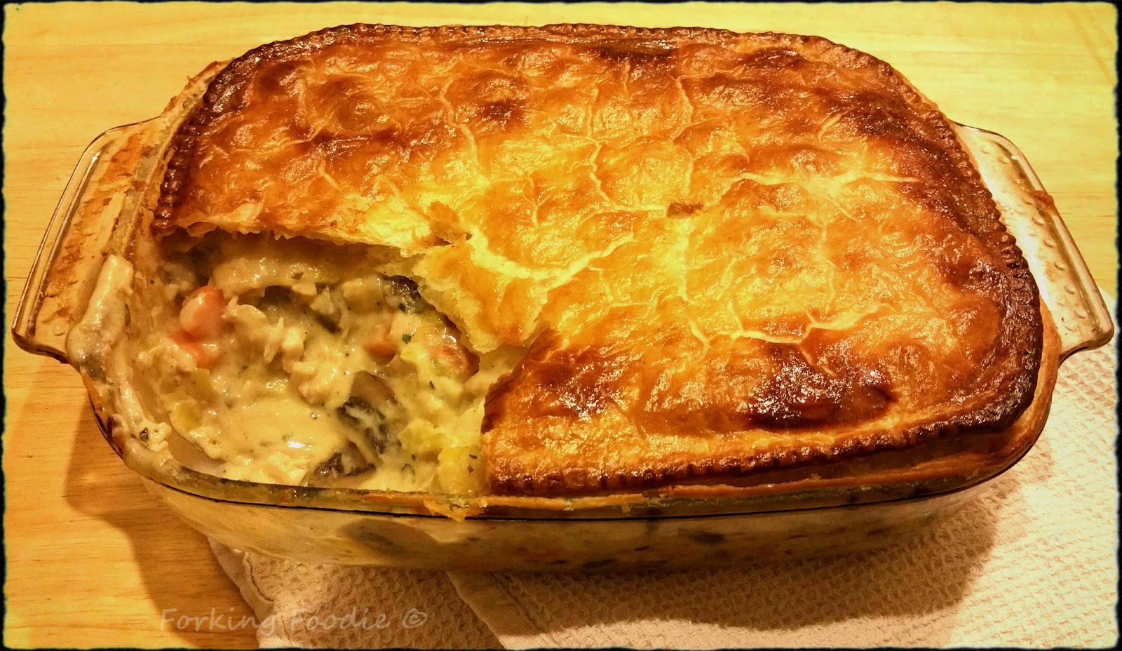 Forking Foodie Creamy Chicken, Leek and Mushroom Pie with Tarragon