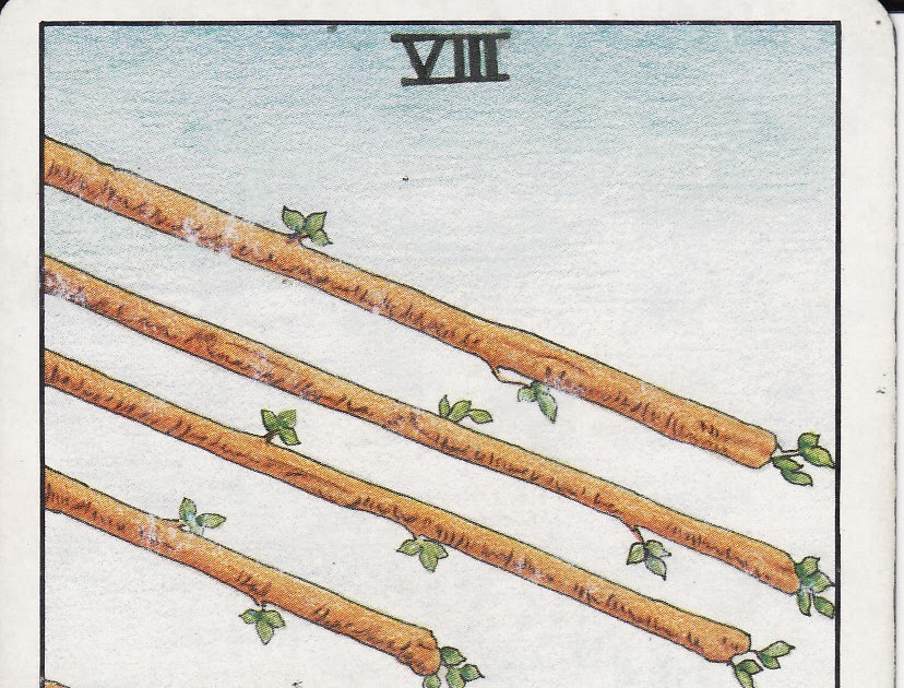 TAROT The Royal Road 8 EIGHT OF WANDS VIII