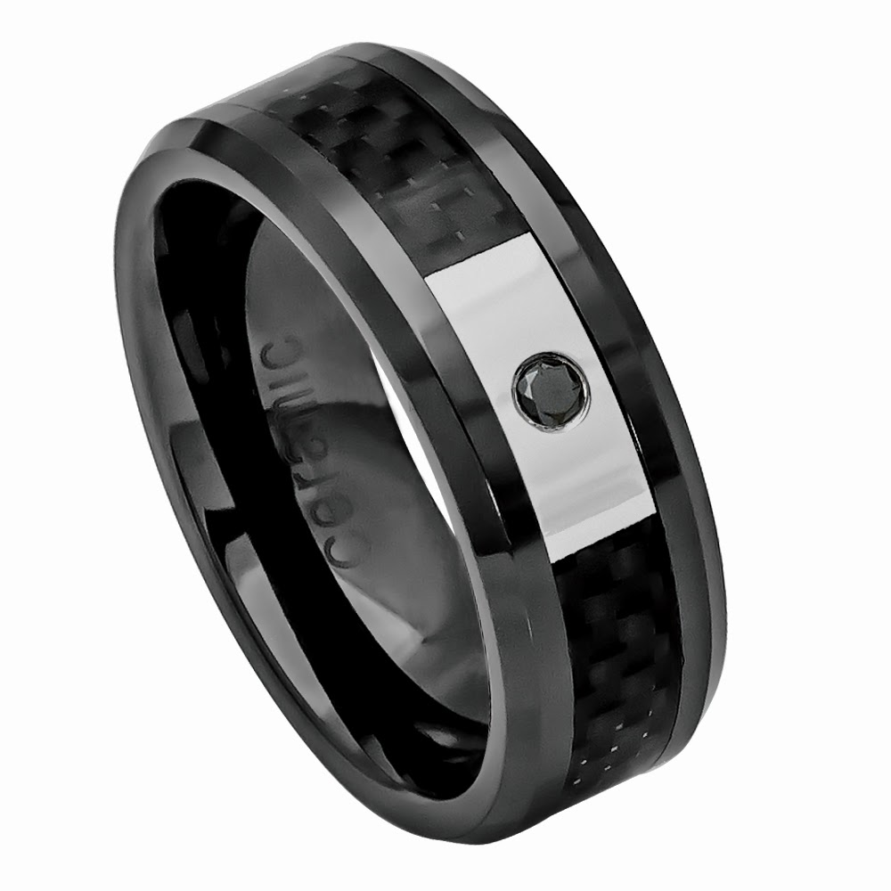 Tempting Jewels Mens Ceramic Wedding Bands