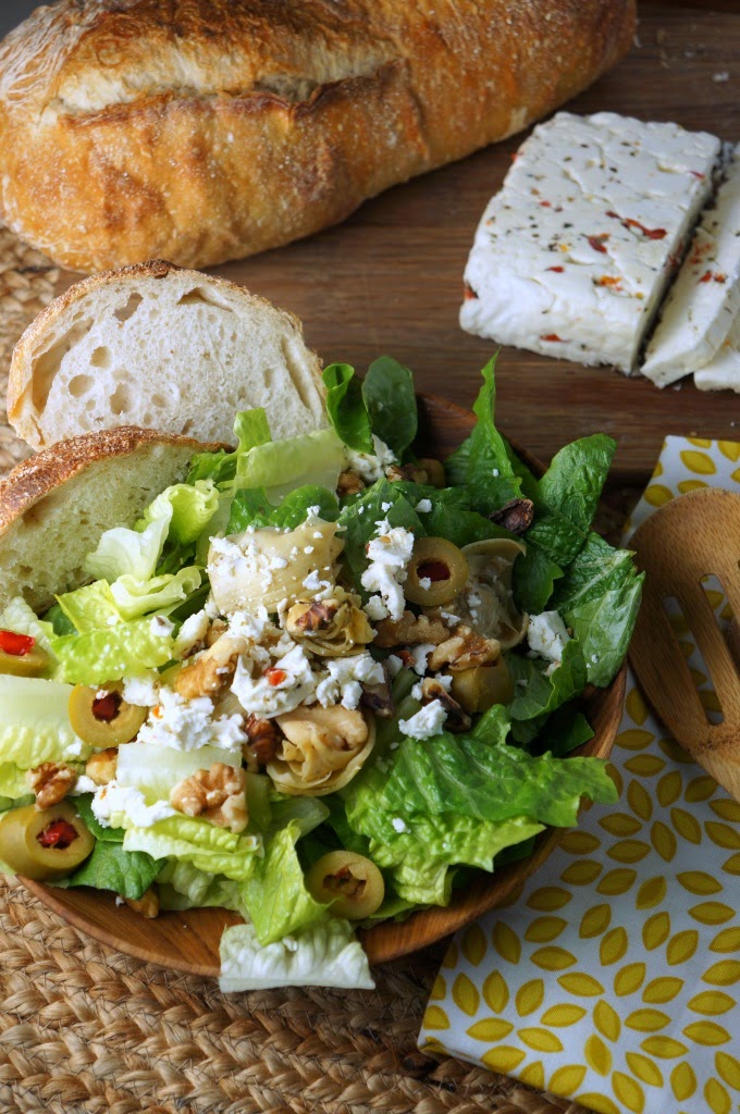 The Scattered Cook Mediterranean Salad with Artichoke Hearts, Green