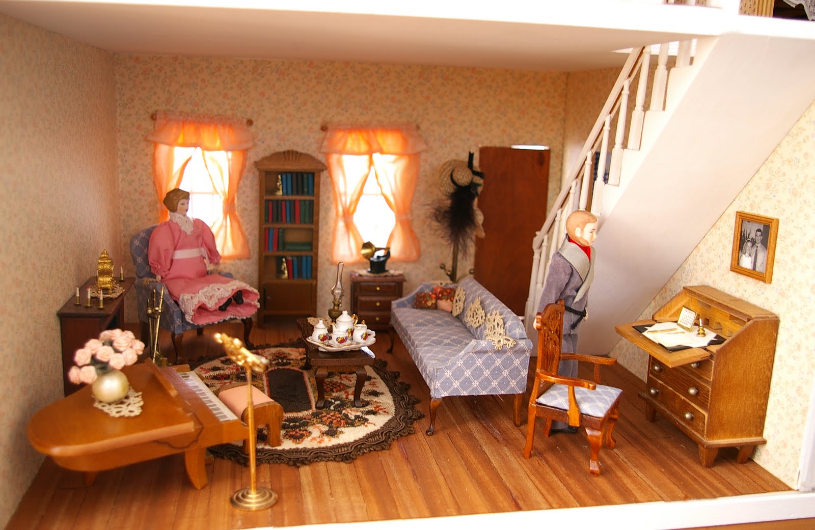 Doll House Living Room During Quiet Time