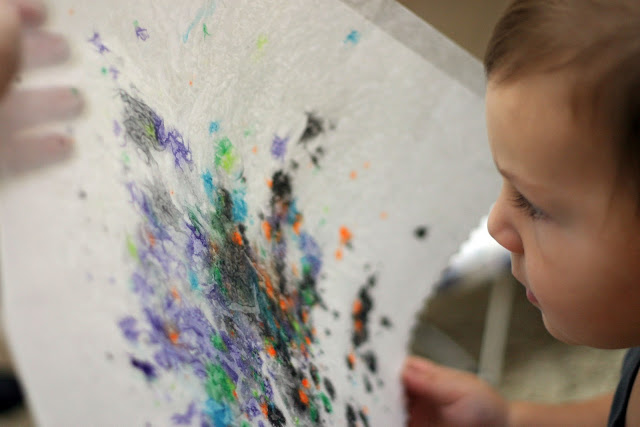 Kids Craft - Halloween Crayon Bats 4