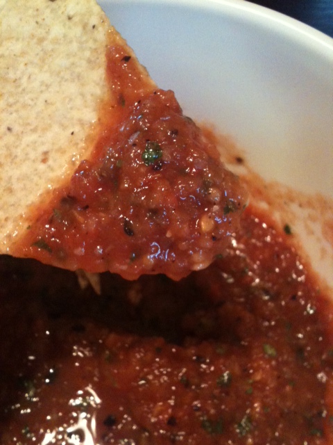Pots, Pans & Paintbrushes: PYRC #6: Roasted Red Salsa & Avocado Fries ...