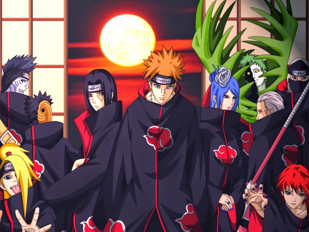 Here Is Naruto Akatsukis Red Cloud Characters Here Is Naruto Akatsukis Red Cloud Characters