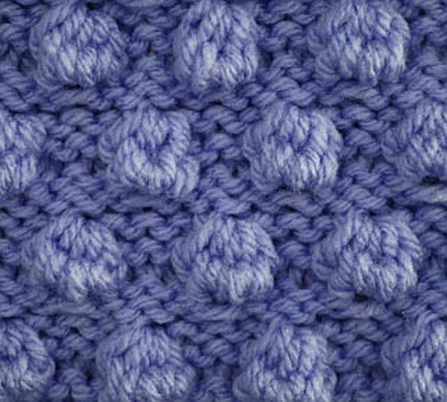 Knitting Galore: Saturday Stitch: Bobble Stitch