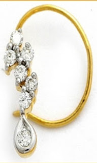 Nose Pin with silver touch