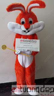may bán mascot thỏ cam