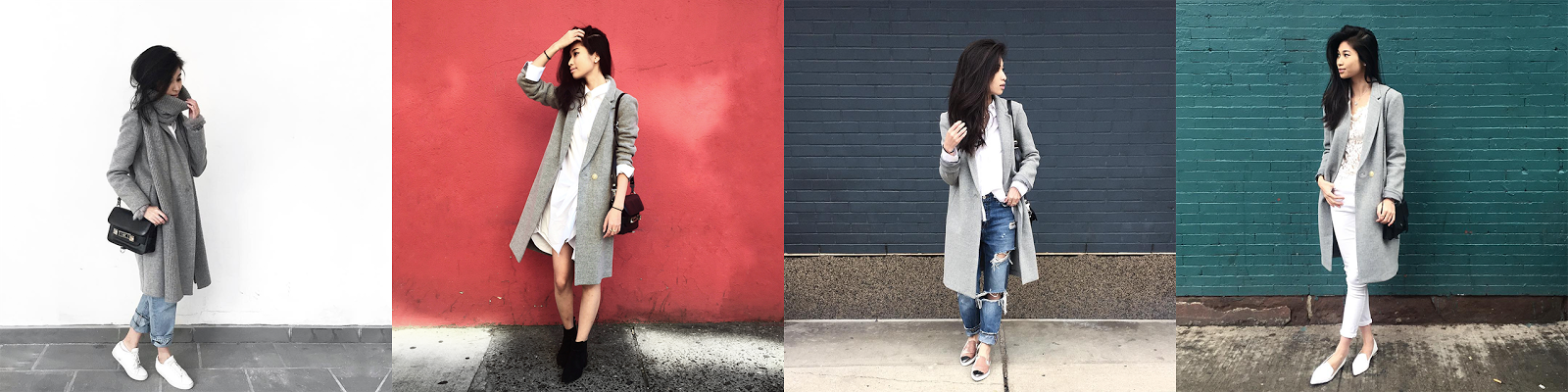 永远永远灰色羊毛结构外套#OOTD