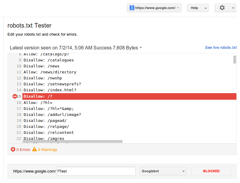 Robots.txt File Test Robots.txt File For Errors