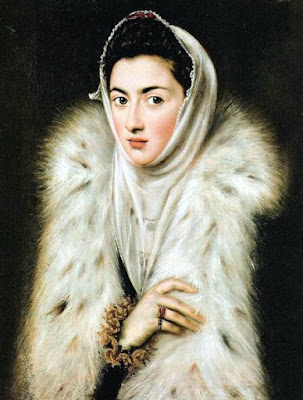 la dama del armiño, por sofonisba anguissola, siglo XVI, italia