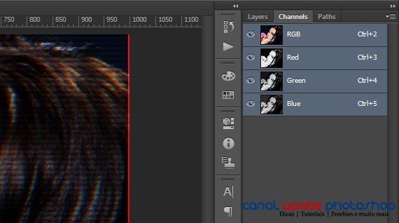 Efeito Tv Antiga - Como Simular Scan Lines 07+-+Efeito+tv+antiga+photoshop
