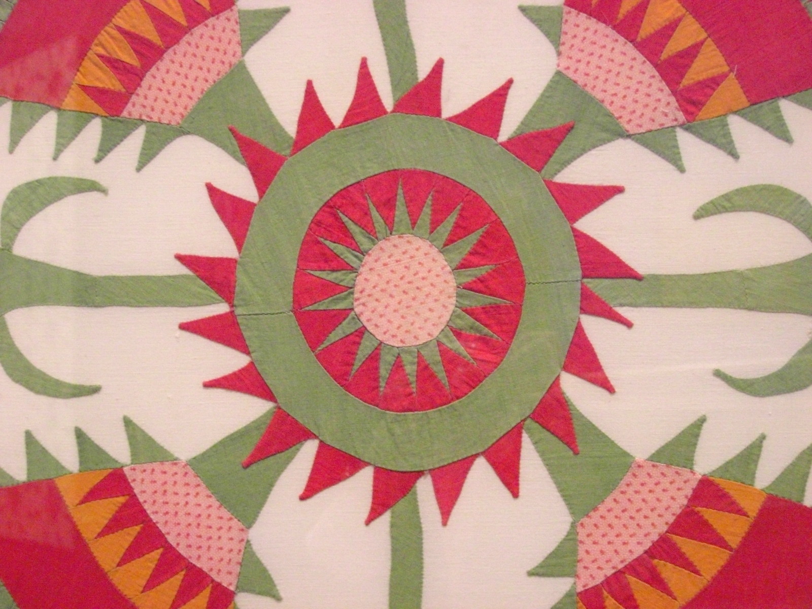 Selvage Blog Cactus Rose Quilt Block