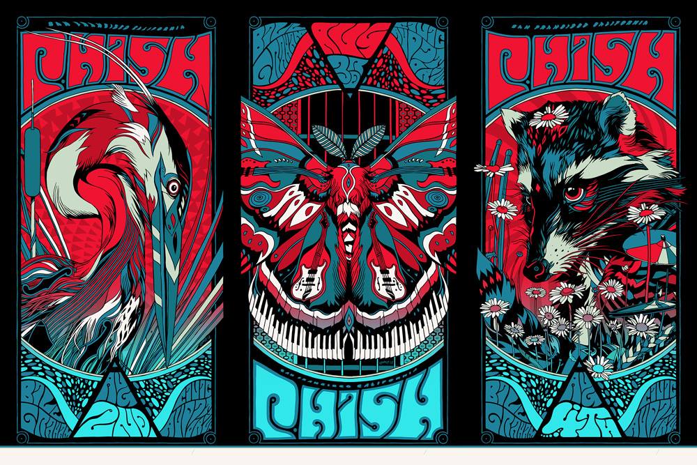 INSIDE THE ROCK POSTER FRAME BLOG Phish San Francisco Posters by Tyler