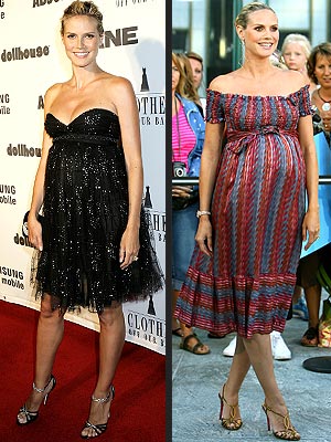 celebrity pregnant dresses