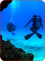 Practicing our Open Water Diver buoyancy skills in the ocean off Oahu! Oahu Scuba Diving Open Water Certification