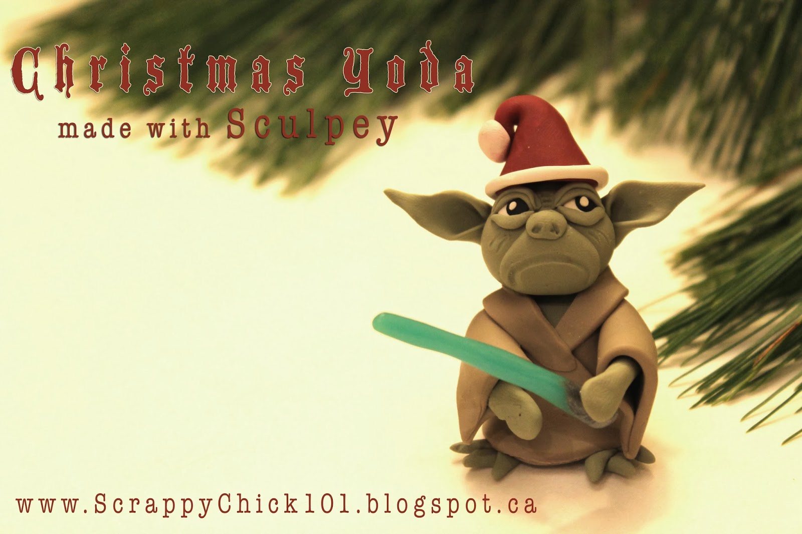 Scrappy Chick Designs Christmas Yoda