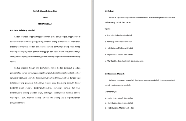 MAKALAH ZOOLOGI VERTEBRATA “KODOK DAN KATAK" | Contoh Makalah Kita